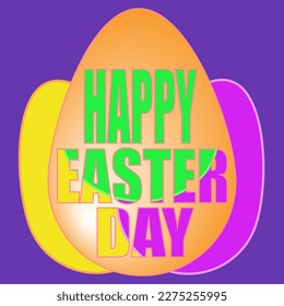 bonitos huevos con inscripción de Pascua para la celebración