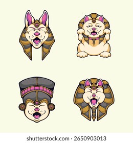 Cute Egyptian king vector art design