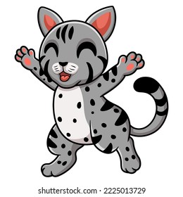 Cute egyptian mau cat cartoon