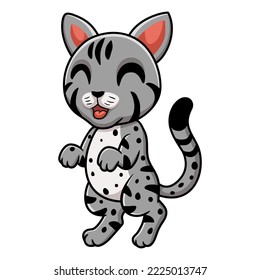 Cute egyptian mau cat cartoon