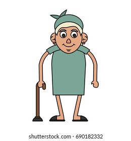 cute elderly person icon image 