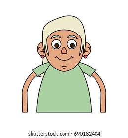 cute elderly person icon image 