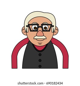 cute elderly person icon image 