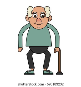 cute elderly person icon image 