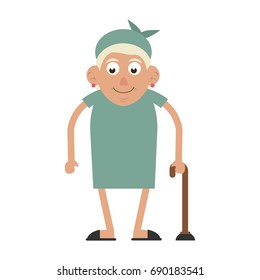 cute elderly person icon image 