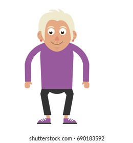 cute elderly person icon image 
