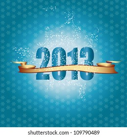 Cute and elegant card on New Year 2013
