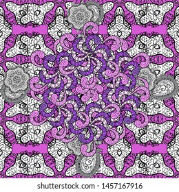 Cute elegant flowers Vector illustration. Seamless pattern with leaves. Background for poster or cover. Decorative floral elements for invitation and postcard design. Figure for textiles.