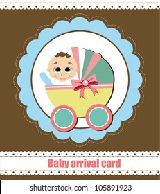 cute elements for baby scrapbook. vector illustration