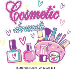 cute elements for girl design