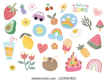 Cute Elements Objects Design Vector Stock Vector (Royalty Free ...