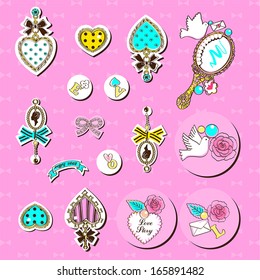 cute elements stickers