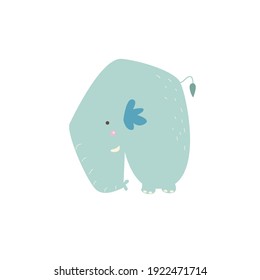 cute elephant animal character design vector template illustration