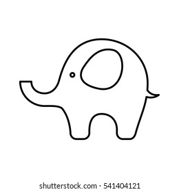 cute elephant baby icon vector illustration design