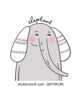 Cute elephant card