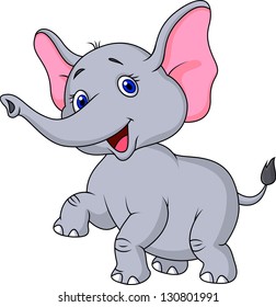 Cute elephant cartoon