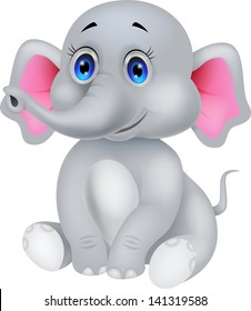 Cute elephant cartoon