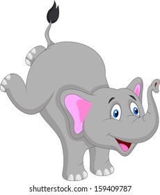 Cute elephant cartoon