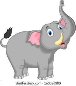 Cute elephant cartoon