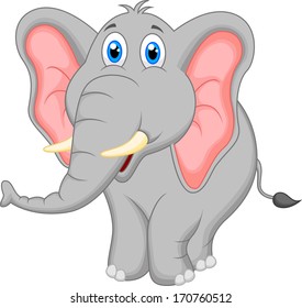 Cute elephant cartoon