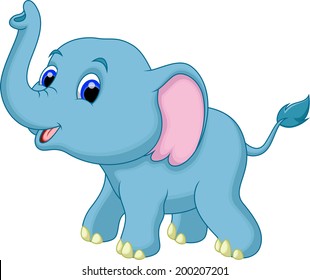 Cute elephant cartoon