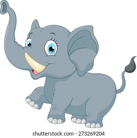 Cute elephant cartoon