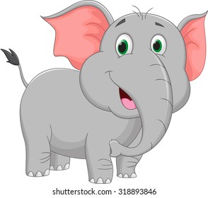 Cute Elephant Cartoon