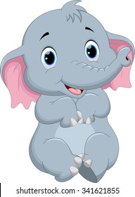 Cute elephant cartoon