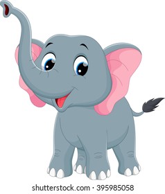 Cute elephant cartoon