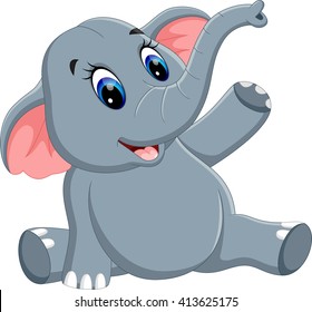 Cute elephant cartoon