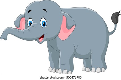 Cute elephant cartoon

