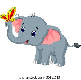 Cute elephant cartoon