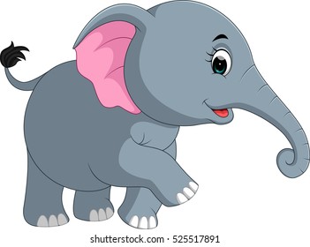 Cute elephant cartoon