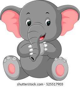 Cute elephant cartoon
