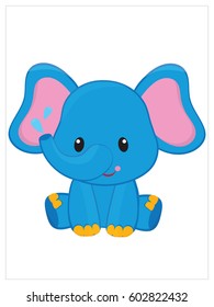 Cute elephant cartoon