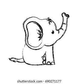 Cute elephant cartoon