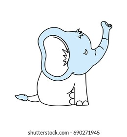 Cute elephant cartoon
