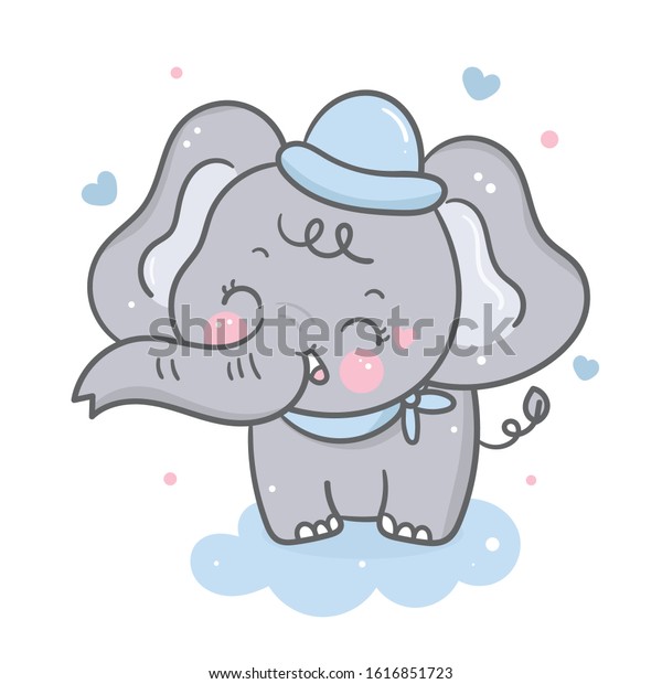Vector De Stock Libre De Regalias Sobre Dibujo De Elefantes Cutaneos En La1616851723