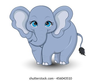 Cute Elephant cartoon vector set 1