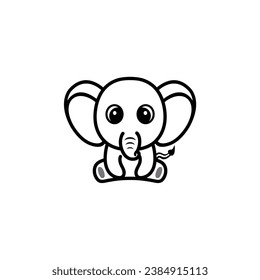 cute elephant coloring set s