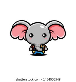 CUTE ELEPHANT DESIGN VECTOR MASCOT EPS 10.