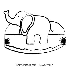 cute elephant icon