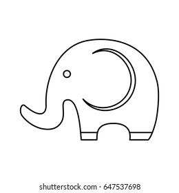 cute elephant icon