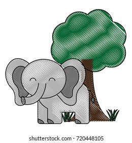 cute elephant icon
