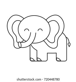 cute elephant icon 