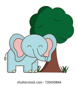 cute elephant icon 