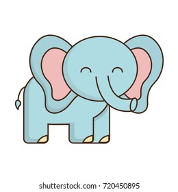 cute elephant icon 