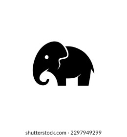 vector de ilustración de icono de elefante lindo