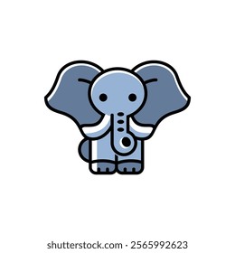 cute elephant icon vector illustration design