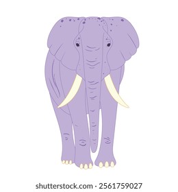 Cute elephant illustration, perfect for kids, animal-themed designs, educational, and playful projects.